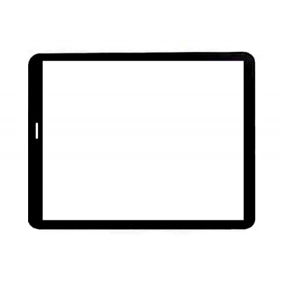 Replacement Front Glass For Hcl Me Tab Y1 Black White By - Maxbhi.com