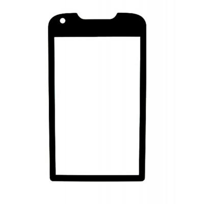 Replacement Front Glass For Samsung Galaxy Rugby Pro I547 Black By - Maxbhi.com