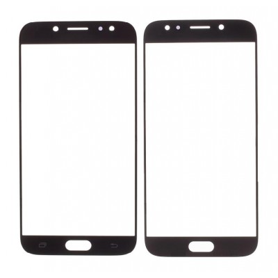 Replacement Front Glass For Samsung Galaxy J7 2017 Black By - Maxbhi Com