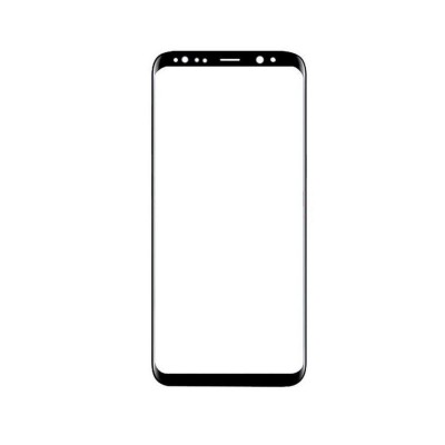 Replacement Front Glass For Samsung Galaxy S8 Mini Black By - Maxbhi.com