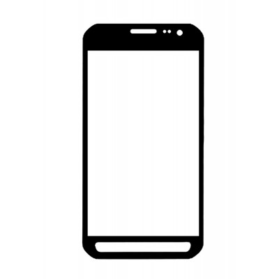 Replacement Front Glass For Samsung Galaxy Xcover 4 Black By - Maxbhi.com