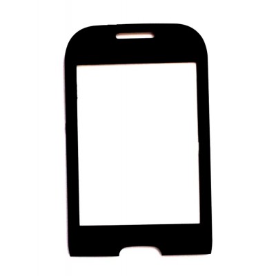 Replacement Front Glass For Samsung Champ 3.5g Black By - Maxbhi.com
