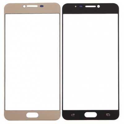 Replacement Front Glass For Samsung Galaxy C7 Gold By - Maxbhi Com