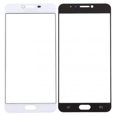Replacement Front Glass For Samsung Galaxy C7 White By - Maxbhi Com
