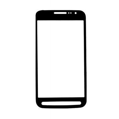 Replacement Front Glass For Samsung Galaxy Core Advance I8580 Black By - Maxbhi.com