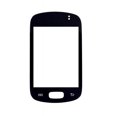 Replacement Front Glass For Samsung Galaxy Music Black By - Maxbhi.com
