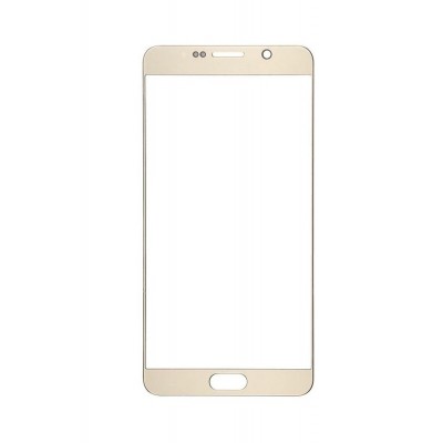 Replacement Front Glass For Samsung Galaxy Note5 Duos Gold By - Maxbhi.com