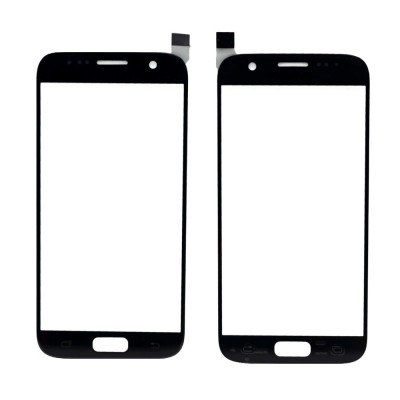 Replacement Front Glass For Samsung Galaxy S7 Black By - Maxbhi Com