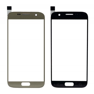 Replacement Front Glass For Samsung Galaxy S7 Gold By - Maxbhi Com