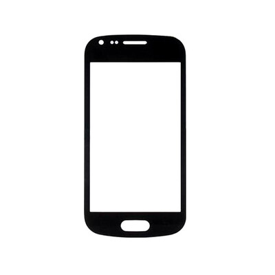 Replacement Front Glass For Samsung Galaxy S Duos S7568 Black By - Maxbhi.com