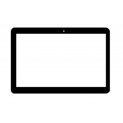Replacement Front Glass For Samsung Galaxy Tab 2 10.1 Cdma Black Silver By - Maxbhi.com