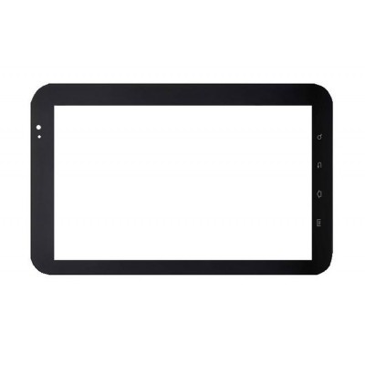 Replacement Front Glass For Samsung Galaxy Tab Cdma P100 Black By - Maxbhi.com