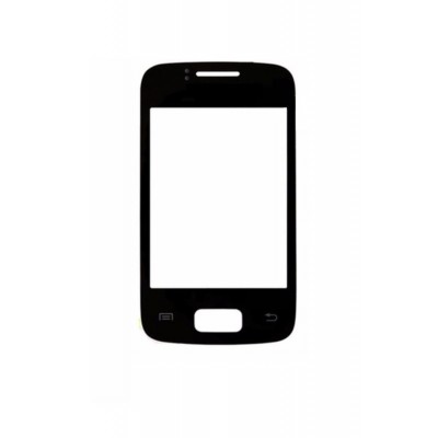 Replacement Front Glass For Samsung Galaxy Y Duos S6101 Black By - Maxbhi.com