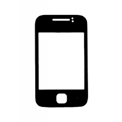 Replacement Front Glass For Samsung Galaxy Y S5630 Black By - Maxbhi.com