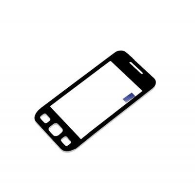 Replacement Front Glass For Samsung S5750 Wave575 Black By - Maxbhi.com