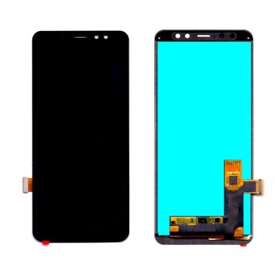 Lcd With Touch Screen For Samsung Galaxy A8 Plus 2018 Blue By - Maxbhi Com
