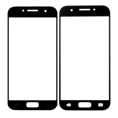 Replacement Front Glass For Samsung Galaxy A5 2018 Black By - Maxbhi Com