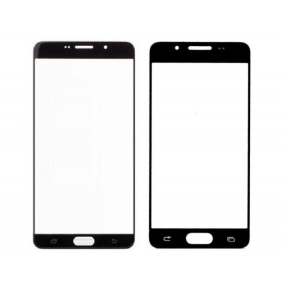 Replacement Front Glass For Samsung Galaxy A9 2016 Black By - Maxbhi Com