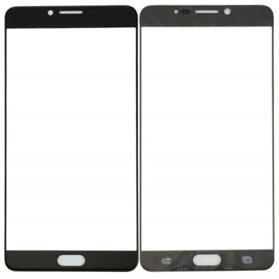 Replacement Front Glass For Samsung Galaxy C9 Black By - Maxbhi Com