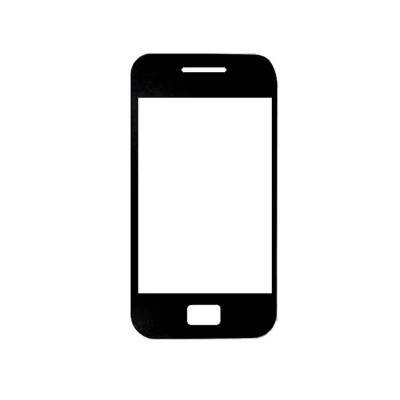 Replacement Front Glass For Samsung Galaxy S2 Mini Black By - Maxbhi.com