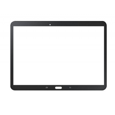 Replacement Front Glass For Samsung Galaxy Tab 4 10.1 2015 Black By - Maxbhi.com
