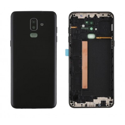 Back Panel Cover For Samsung Galaxy J8 2018 Black - Maxbhi Com