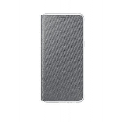 Flip Cover For Samsung Galaxy A8 2018 Grey By - Maxbhi.com