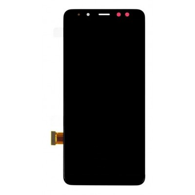 Lcd With Touch Screen For Samsung Galaxy A8 2018 Black By - Maxbhi Com
