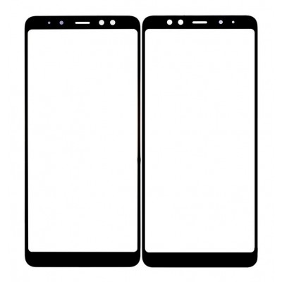 Replacement Front Glass For Samsung Galaxy A8 2018 Blue By - Maxbhi Com