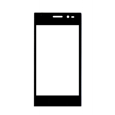 Replacement Front Glass For Karbonn A14 Plus Black By - Maxbhi.com