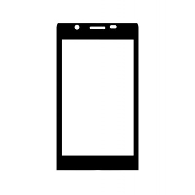 Replacement Front Glass For Karbonn Alfa A90 Black By - Maxbhi.com