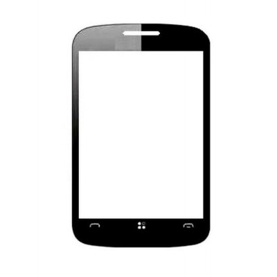 Replacement Front Glass For Karbonn Kt83 Silver Touch Black By - Maxbhi.com