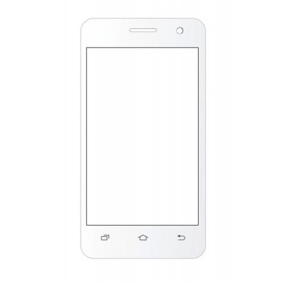 Replacement Front Glass For Karbonn Smart A50s White By - Maxbhi.com