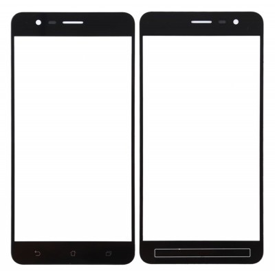 Replacement Front Glass For Asus Zenfone 3 Zoom Ze553kl Black By - Maxbhi Com