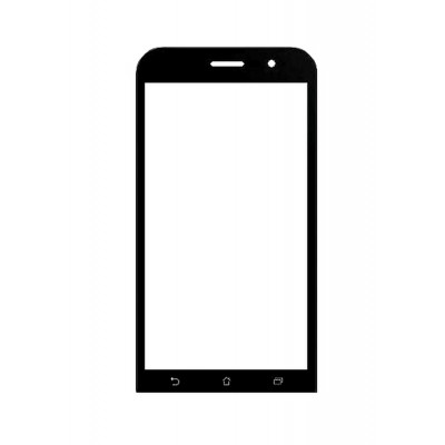 Replacement Front Glass For Asus Zenfone Go Zb500kg White By - Maxbhi.com