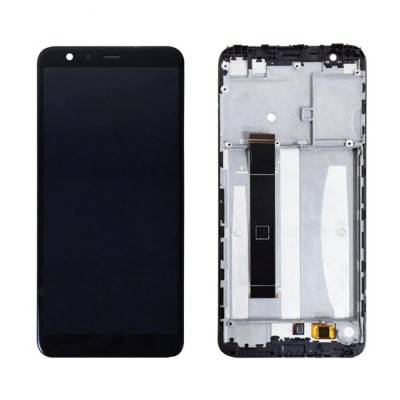 Lcd With Touch Screen For Asus Zenfone Max Plus M1 Black By - Maxbhi Com