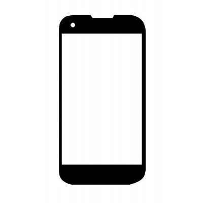 Replacement Front Glass For Infinix Surf Viva X405 Black By - Maxbhi.com