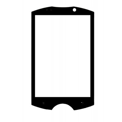 Replacement Front Glass For Sony Ericsson Wt18i Black By - Maxbhi.com