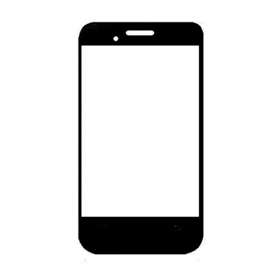Replacement Front Glass For Intex Aqua V5 Black By - Maxbhi.com