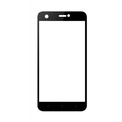 Replacement Front Glass For Intex Cloud Q11 4g Black By - Maxbhi.com