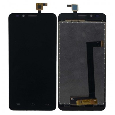 Lcd With Touch Screen For Intex Aqua Jewel 2 Black By - Maxbhi Com
