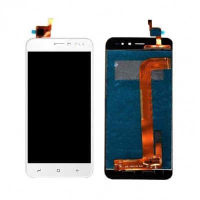 Lcd With Touch Screen For Intex Aqua Lions X1 White By - Maxbhi Com