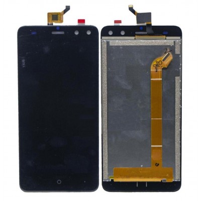 Lcd With Touch Screen For Intex Elyt Dual Black By - Maxbhi Com