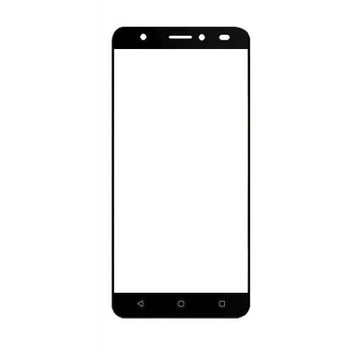 Replacement Front Glass For Intex Aqua Lions T1 Black By - Maxbhi.com