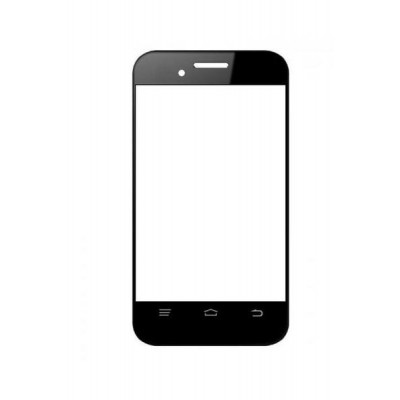 Replacement Front Glass For Intex Cloud X15 Plus Black By - Maxbhi.com