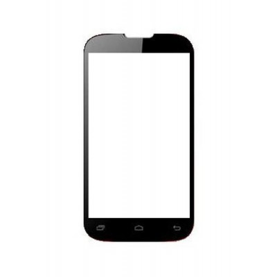 Replacement Front Glass For Intex Cloud Y10 Black By - Maxbhi.com