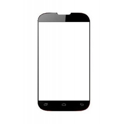 Replacement Front Glass For Intex Cloud Y13 Plus Black By - Maxbhi.com