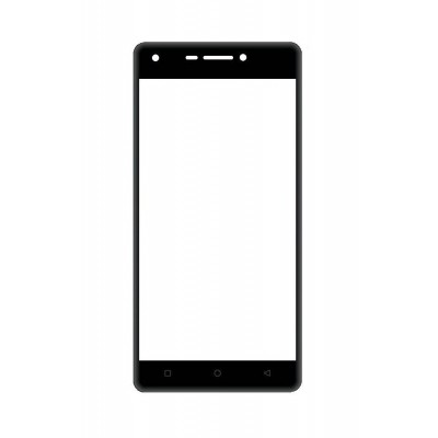 Replacement Front Glass For Intex Elyt E6 Black By - Maxbhi.com