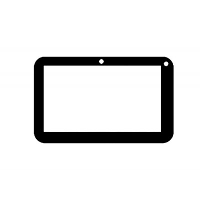 Replacement Front Glass For Intex Ibuddy 7.2 Black By - Maxbhi.com