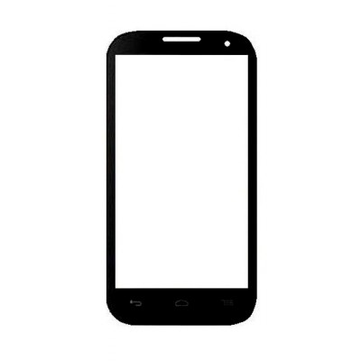 Replacement Front Glass For Idea Aurus 4 Black By - Maxbhi.com